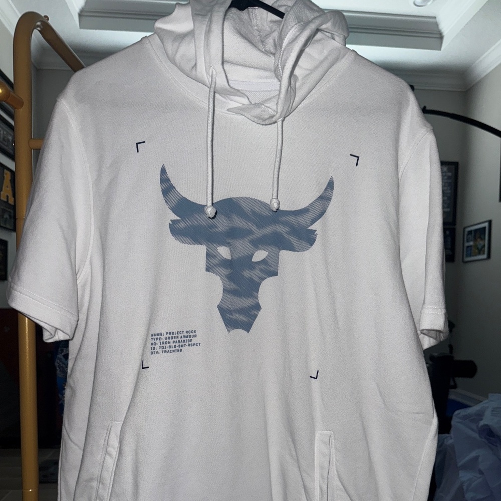 Project Rock/Under Armour hoodie shirt